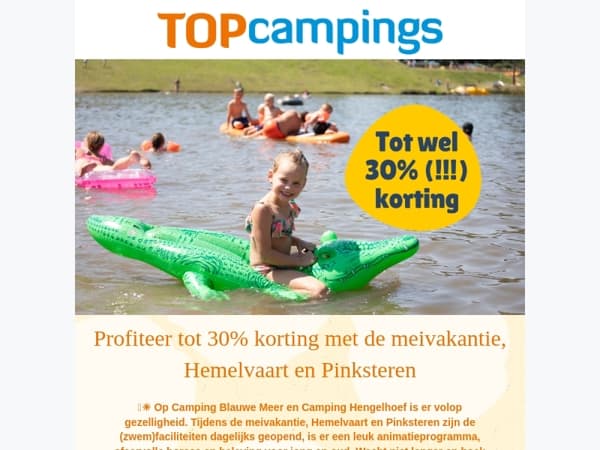 Al plannen tijdens de meivakantie, Hemelvaart en Pinksteren?