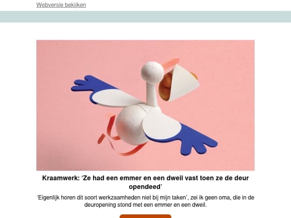 Spitsuur: ‘Ik word doodongelukkig als ik beneden kom in een huis waar het een troep is’