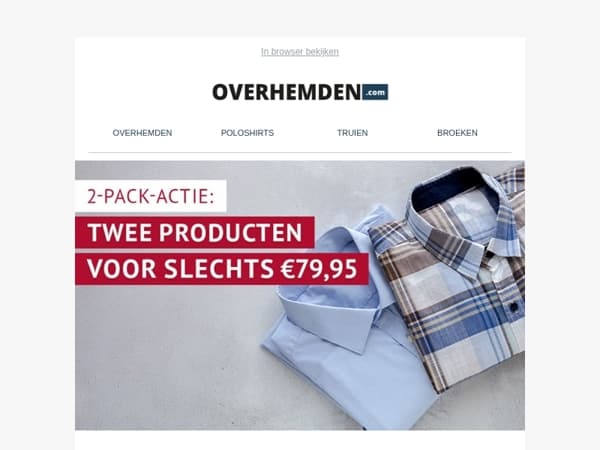 Alles moet weg 🔥 2-pack voor slechts € 79,95