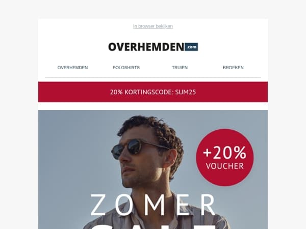 Onze warmste Summer-SALE ooit! 🔥 20% extra korting op ruim 8100 artikelen