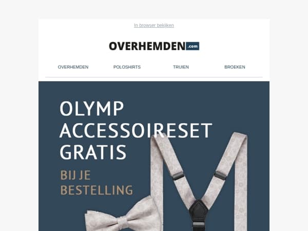 🎁 Ontvang een gratis OLYMP-accessoire set – slechts voor een korte tijd