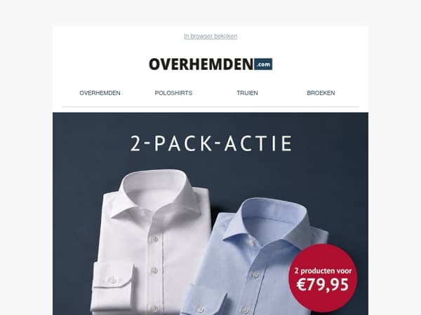 Alles moet weg 🔥 2-pack voor slechts € 79,95