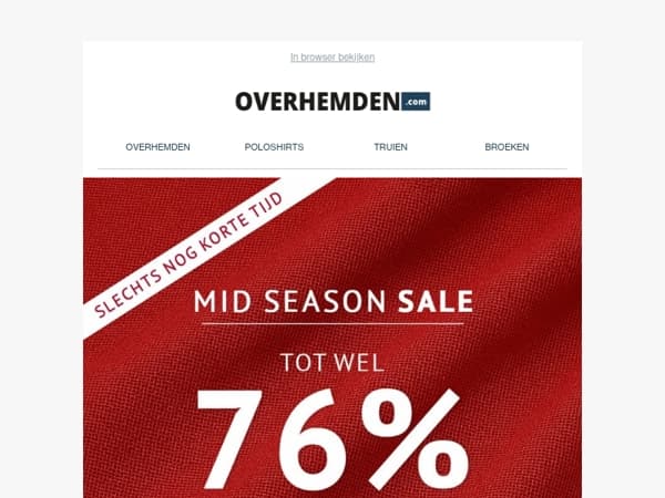 Opruimingsuitverkoop ⏰ tot wel 76% korting op meer dan 15.000 artikelen