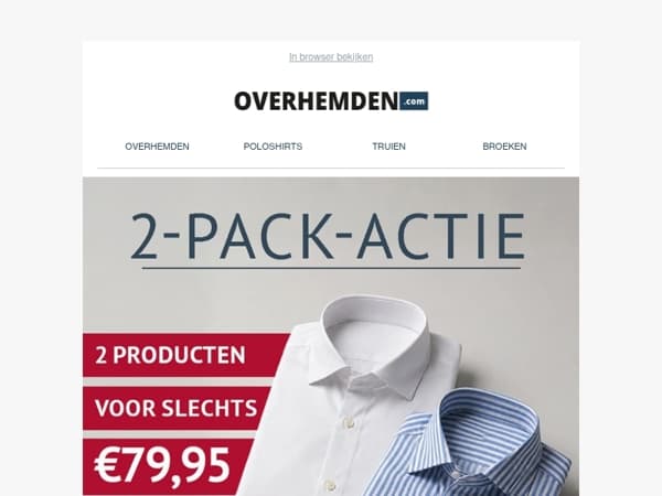 Dubbel besparen 💥 2 artikelen voor slechts €79,95