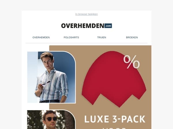 Laatste kans 🚨 3-pack voor € 129,95