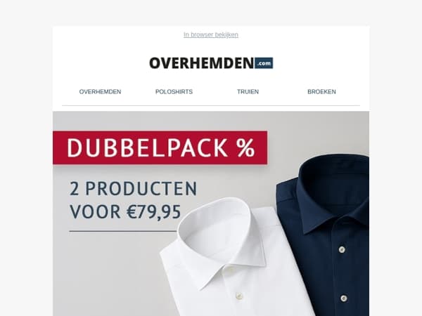 Dubbel voordeel 💥 2 artikelen voor slechts € 79,95