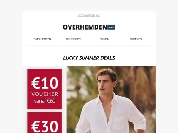 Vouchers tot € 50 🔥 Alleen tijdens deze warme dagen
