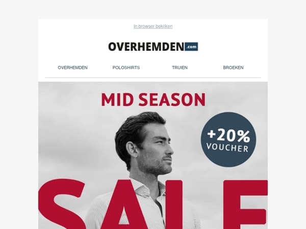 Mid Season SALE 🔥 Tot wel 76% korting op meer dan 15.000 artikelen