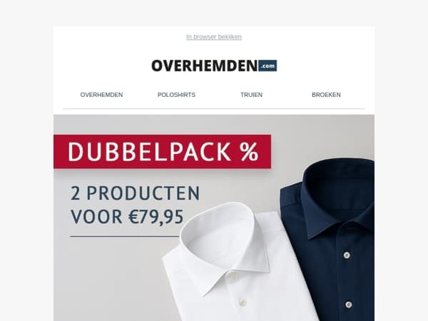 Mis het niet 🔥 2-pack voor slechts € 79,95