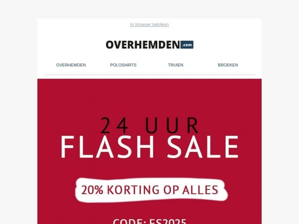 Alleen tot morgen ⏰ -20% op ALLES voor jouw nieuwe zomerlook