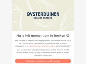 Profiteer nu van 30% korting op jouw verblijf! 💰