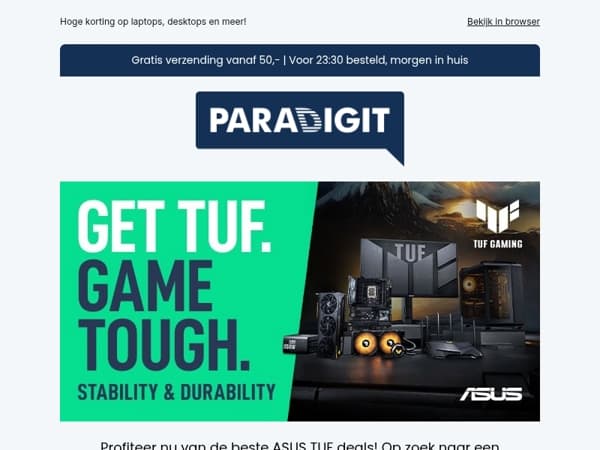 Profiteer nu van onze ASUS TUF deals!