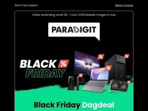 Black Friday Dagdeal!