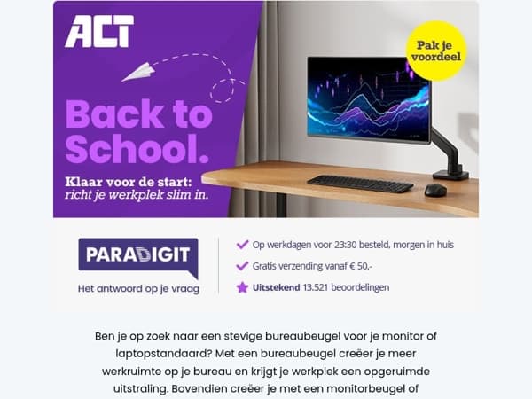 Meer ruimte en rust op je bureau