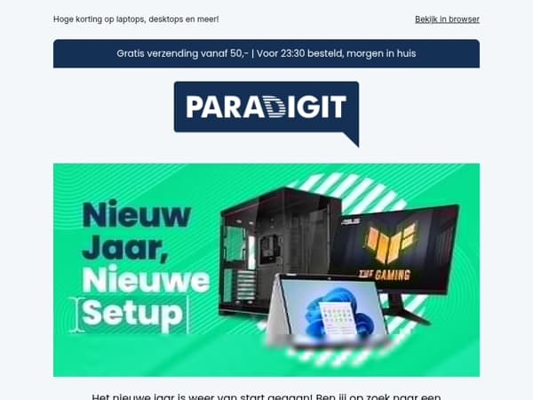 Toe aan een nieuwe digitale start? Profiteer nu van onze Nieuw Jaar, Nieuwe Setup deals!