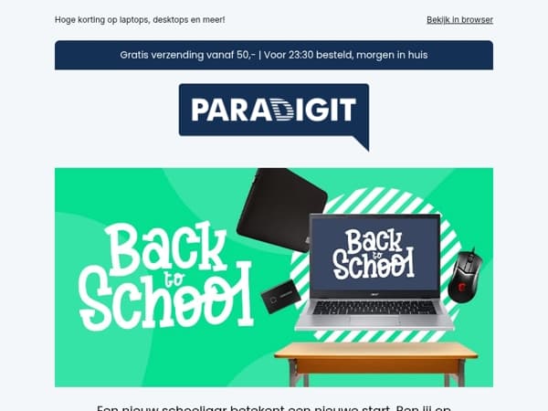 Klaar voor de start! Bekijk nu onze laatste Back 2 School deals!