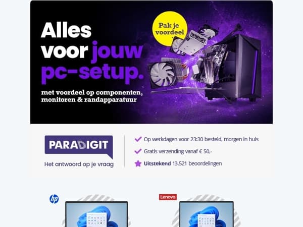 Bekijk nu onze Alles Voor Jouw PC-Setup deals!