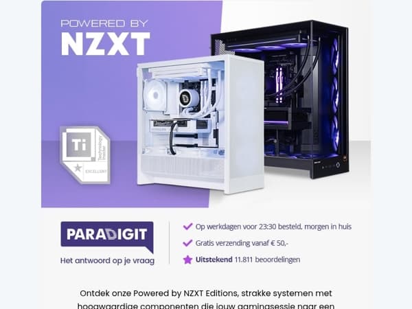 Ontdek onze Powered by NZXT Editions