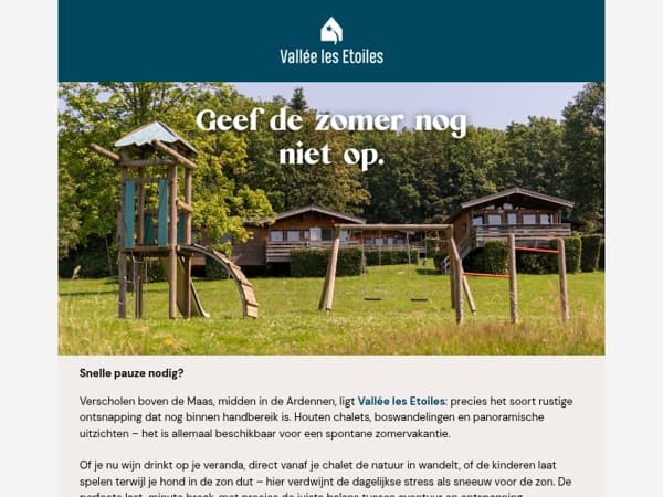 Geef de zomer nog niet op.