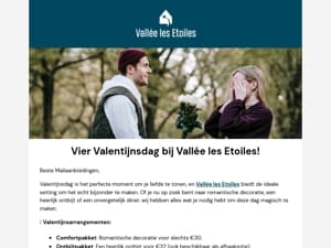 💝 Vier Valentijnsdag bij Vallée les Etoiles!