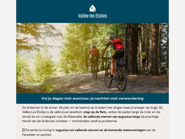 Railfietsen, vallende sterren en zomernachten in de Ardennen ⭐