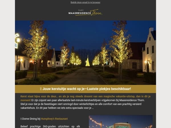 Jouw kerstuitje wacht op je—Laatste plekjes beschikbaar!