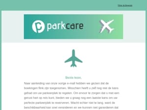 Parkeerplekken bij vliegvelden zijn erg gewild