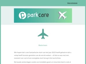 Ontsnap aan de kou - Reserveer uw parkeerplaats voor uw volgende vakantie!❄️