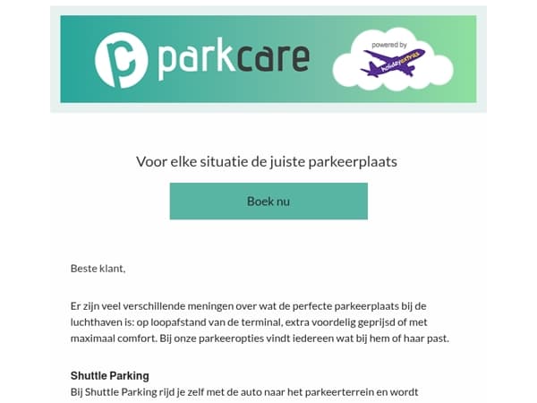 Voor elke situatie de juiste parkeerplaats