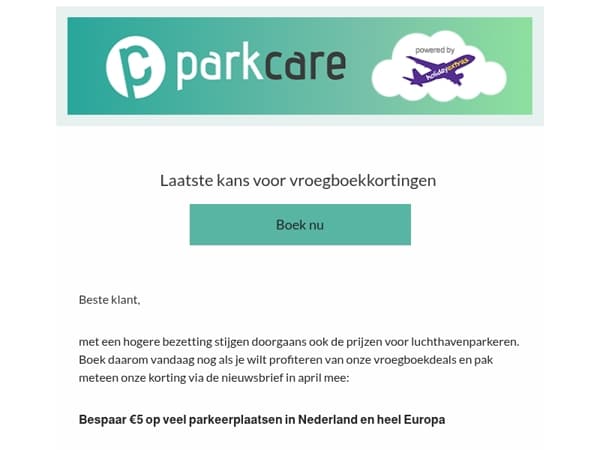 Laatste kans voor vroegboekkortingen