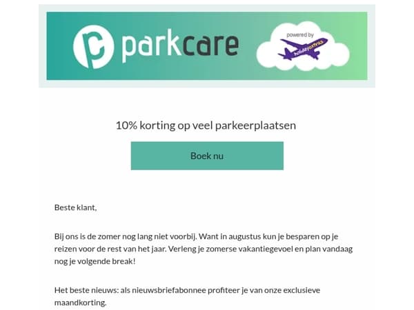 Boek vandaag, bespaar tot het einde van het jaar!