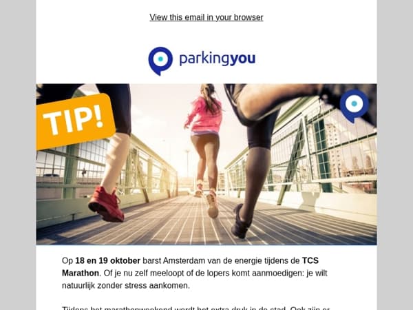 Sta sterk bij de start – parkeer slim tijdens de Amsterdam Marathon!