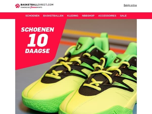 Schoenen 10-Daagse bij BasketballDirect.com