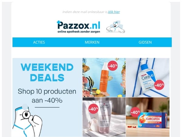 🔥 Weekenddeals: -40% op 10 topproducten!