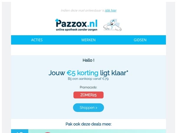 €5 korting of een cadeau? Yes please. 🎁