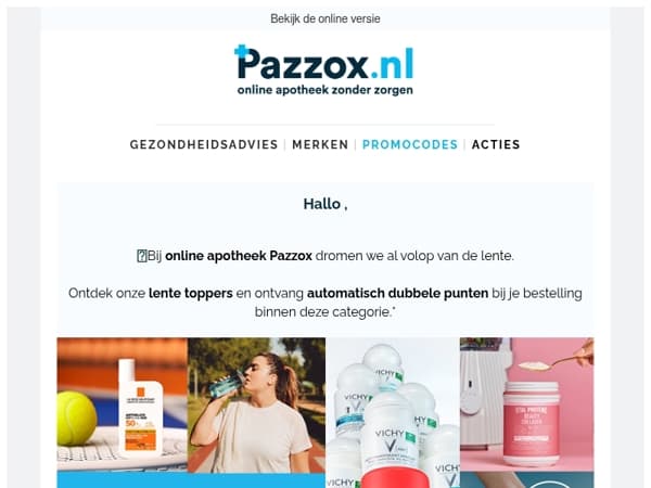 Verdubbel je punten op onze lente toppers! 🌷