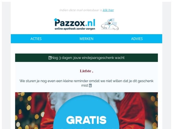 ⏰ Nog 3 dagen: jouw eindejaarsgeschenk wacht!