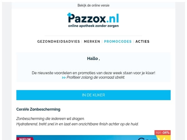🛒 De nieuwste voordelen en promoties van deze week staan voor je klaar!