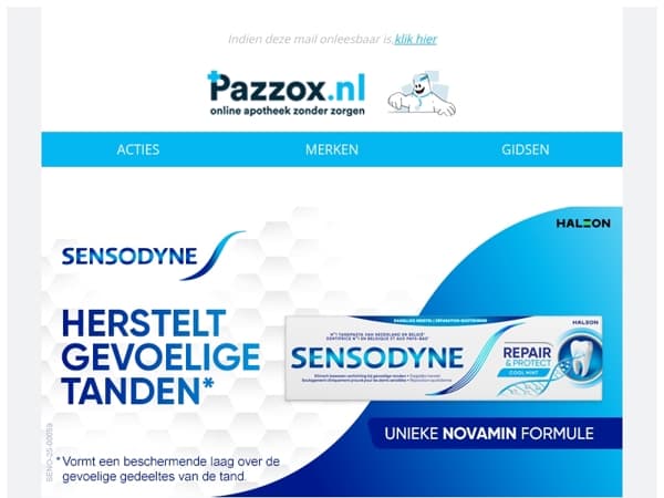 🦷 Gevoelige tanden? Ontdek Sensodyne, de Nr.1 door tandartsen aanbevolen.