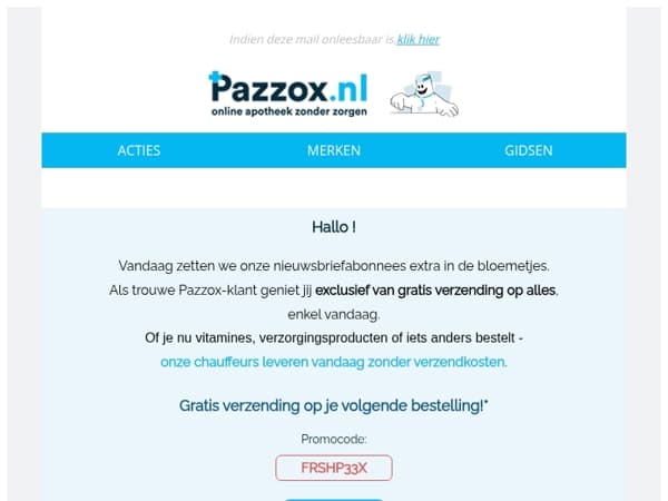 🚐 Vandaag: gratis verzending op alles! 🚐