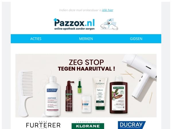 🛑Zeg stop tegen haaruitval!