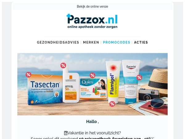☀️ Reisapotheek-deals: 10 topproducten aan -40%