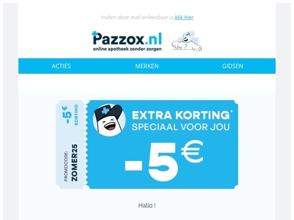 ⛅️ Extra korting om je dag op te fleuren!