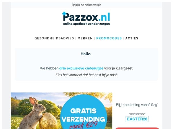 Je nieuwe promocodes staan klaar ✅