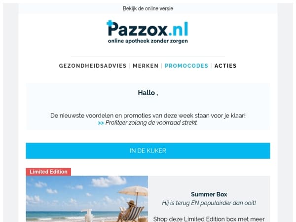 🛒 De nieuwste voordelen en promoties van deze week staan voor je klaar!