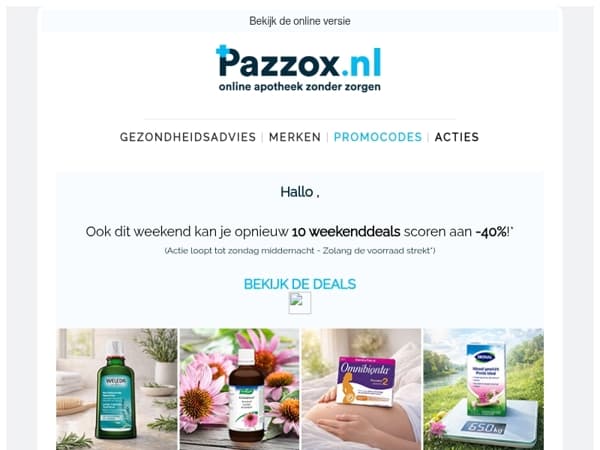 🔥 Weekenddeals: -40% op 10 topproducten!