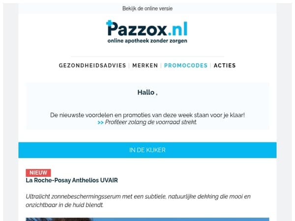 🛒 De nieuwste voordelen en promoties van deze week staan voor je klaar!