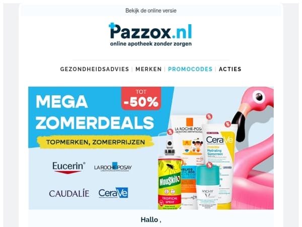 🌞 Mega Zomerdeals: tot -50% op jouw favoriete merken