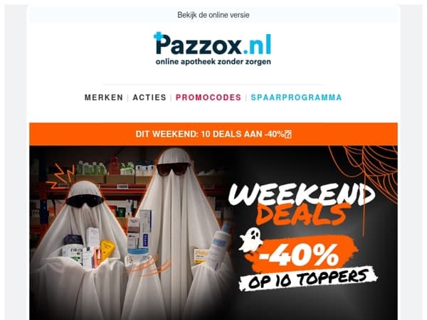 🔥 Weekenddeals: -40% op 10 topproducten!