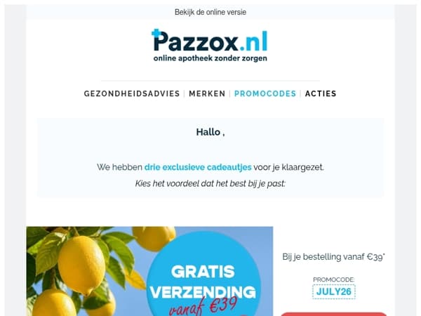 Je nieuwe promocodes staan klaar ✅
